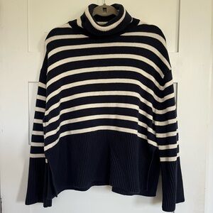 Gap striped roll neck sweater